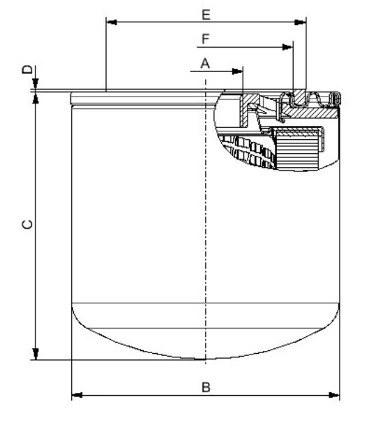 Fil Filter - FO-0456 - Hydraulic filter spin-on