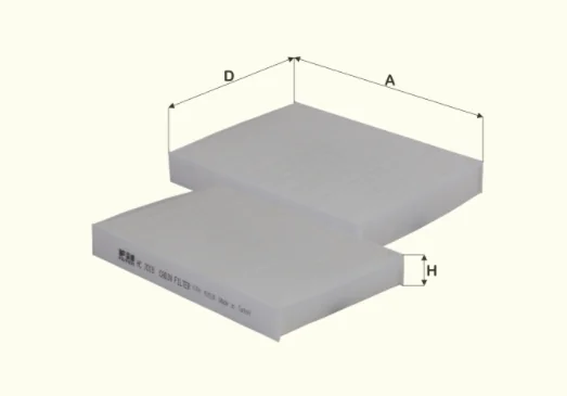 Fil Filter - HC7019 - Cabin air filter element