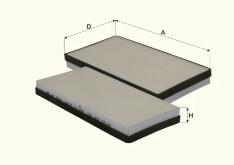 Fil Filter - HC7029 - Cabin air filter element