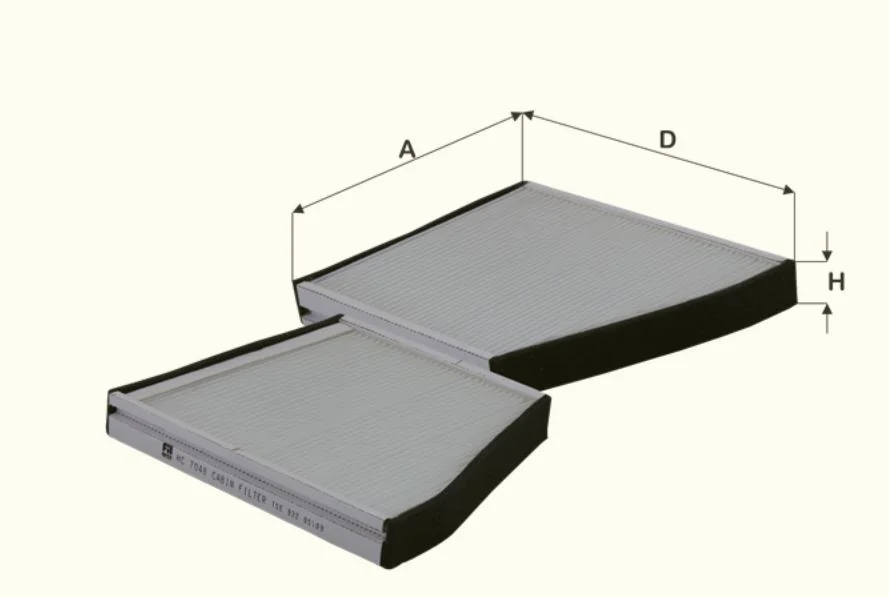 Fil Filter - HC7048 - Cabin air filter element