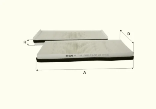 Fil Filter - HC7116 - Cabin air filter element
