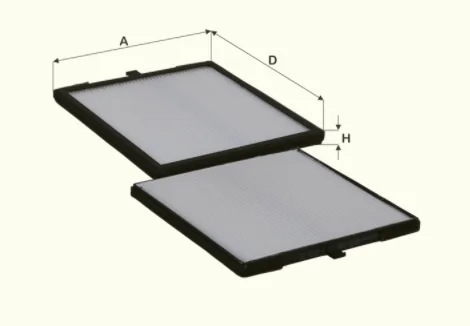Fil Filter - HC7150 - Cabin air filter element