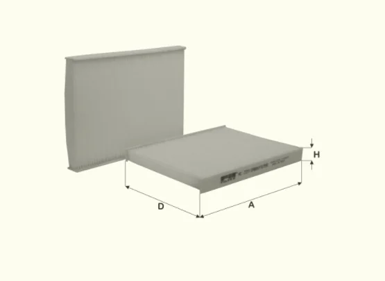Fil Filter - HC7211 - Cabin air filter element