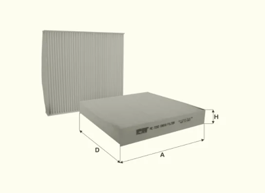 Fil Filter - HC7232 - Cabin air filter element