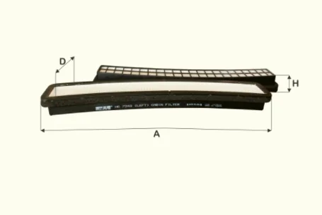 Fil Filter - HC7243 - Cabin air filter element