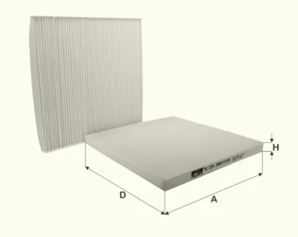 Fil Filter - HC7276 - Cabin air filter element