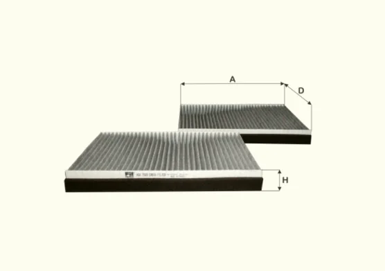 Fil Filter - HCK7059 - Cabin air filter element