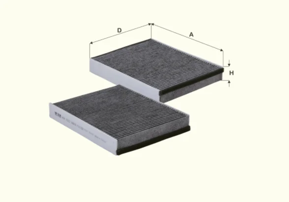 Fil Filter - HCK7212 - Cabin air filter element