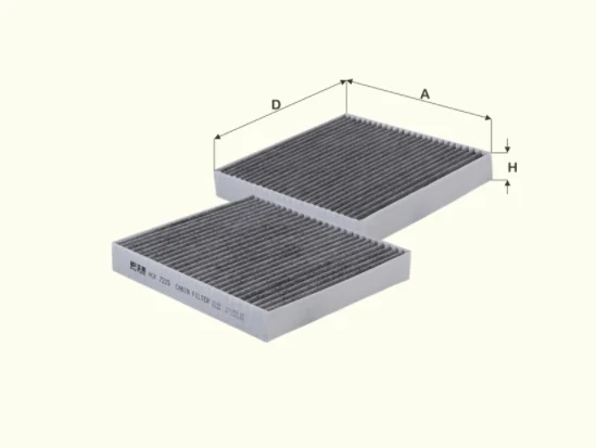 Fil Filter - HCK7225 - Cabin air filter element