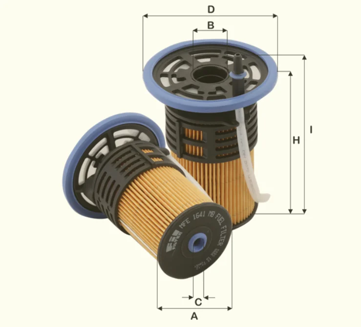 Fil Filter - MFE1641MB - Fuel filter element