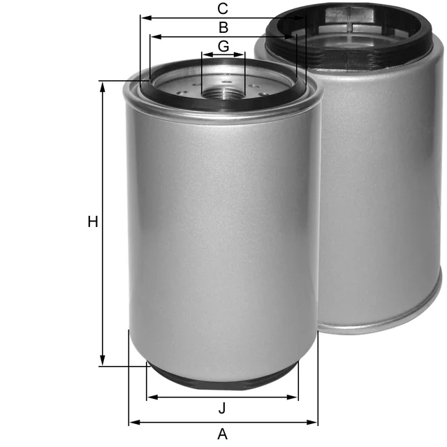Fil Filter - ZP3035F - Fuel filter spin-on