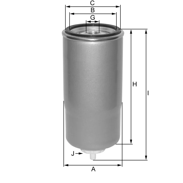 Fil Filter - ZP3037F - Fuel filter spin-on