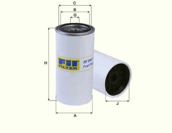 Fil Filter - ZP3081F - Fuel filter spin-on