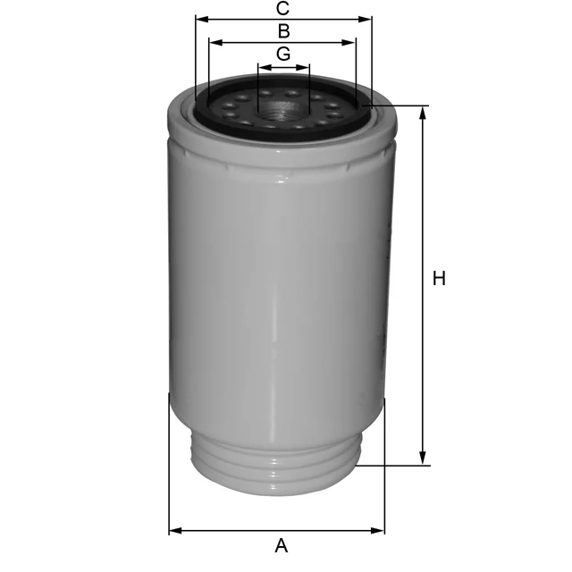 Fil Filter - ZP3177F - Fuel filter spin-on