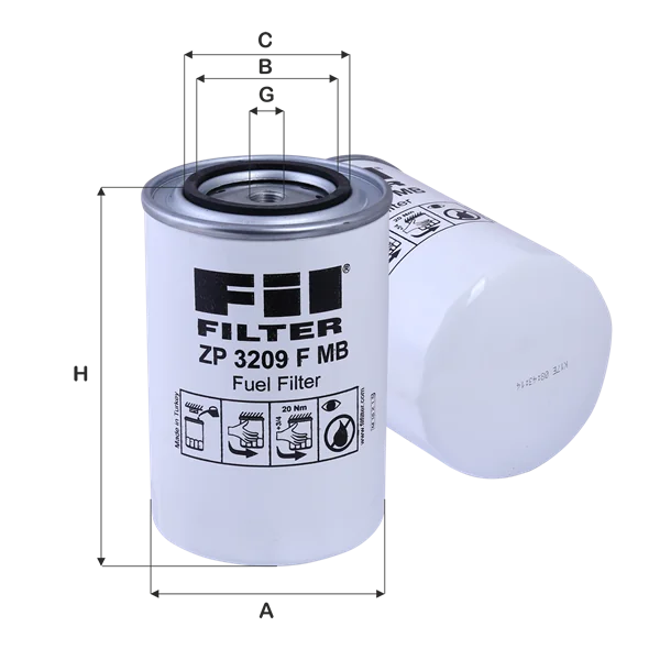 Fil Filter - ZP3209FMB - Fuel filter spin-on