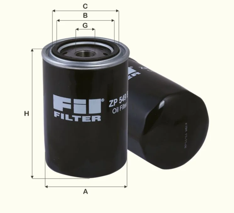 Fil Filter - ZP549B - Oil filter spin-on