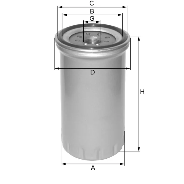 Fil Filter - ZP587 - Oil filter spin-on