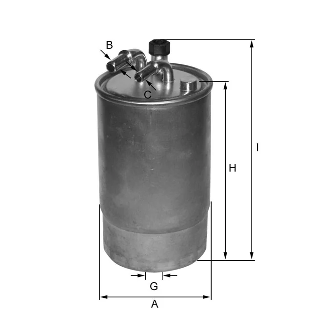 Fil Filter - ZP8107FMBM - Fuel filter in-line