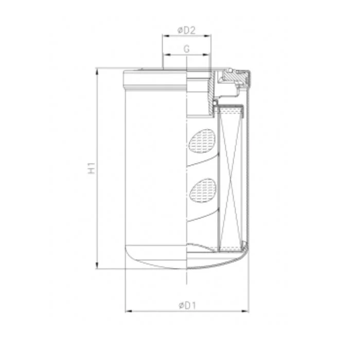 Filtrec - A522G06V0/AB1 - Hydraulic filter spin-on (hyclean)
