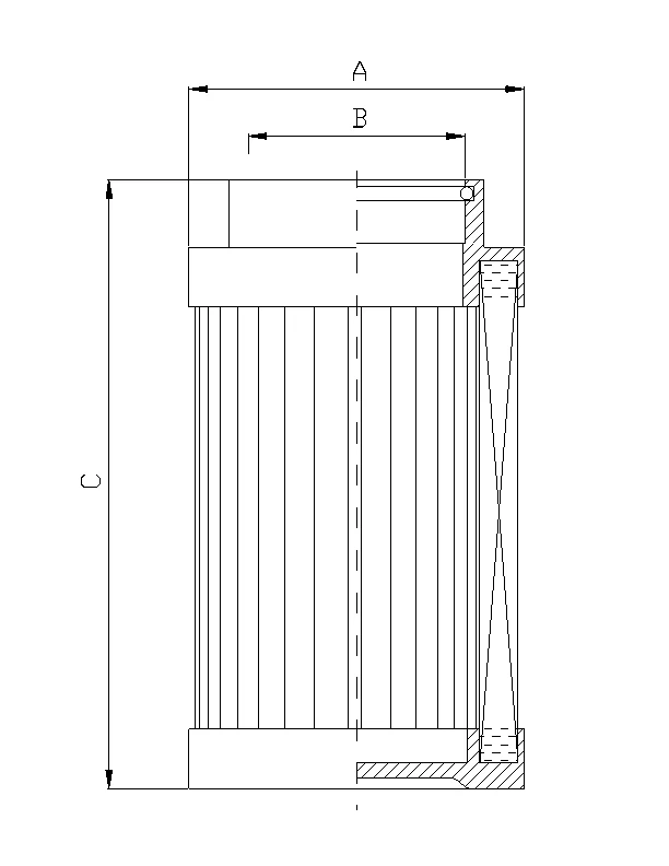 Filtrec - C341G03 - Hydraulic filter element (coreless)