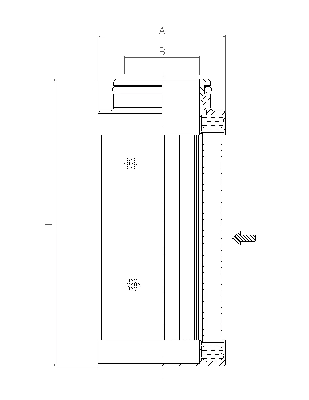 Filtrec - C711G06 - Hydraulic filter element (coreless)