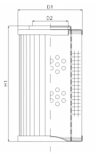 Filtrec - D136G25A - Hydraulic filter element