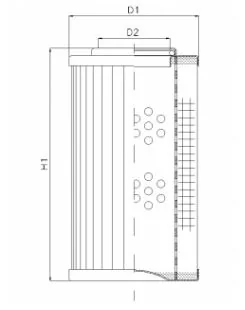 Filtrec - D137G10A - Hydraulic filter element