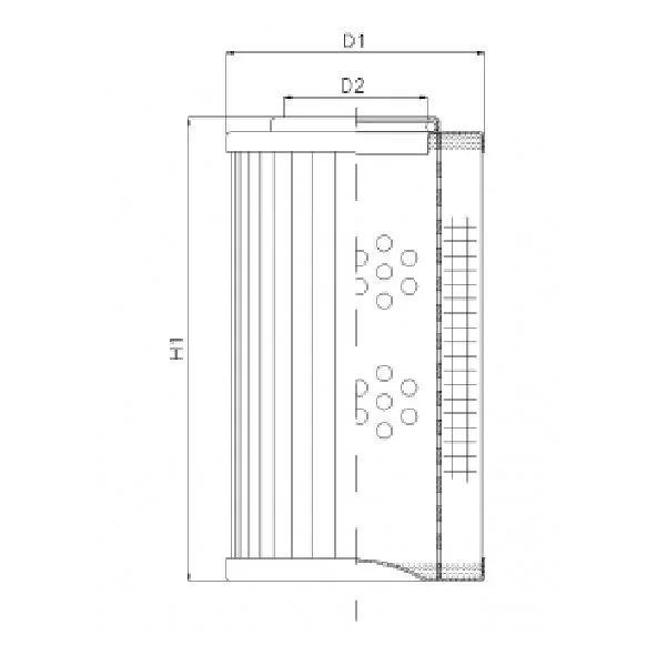 Filtrec - D141T40AV - Filter element for pressure filter