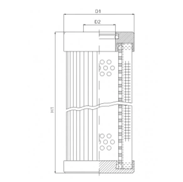 Filtrec - D154G10B - Hydraulic filter element