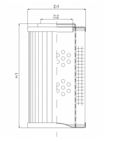 Filtrec - D155T25A - Hydraulic filter element