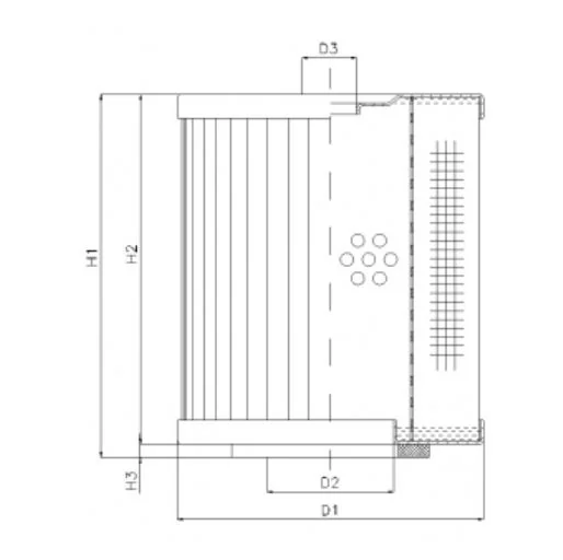 Filtrec - D221C25 - Hydraulic filter element