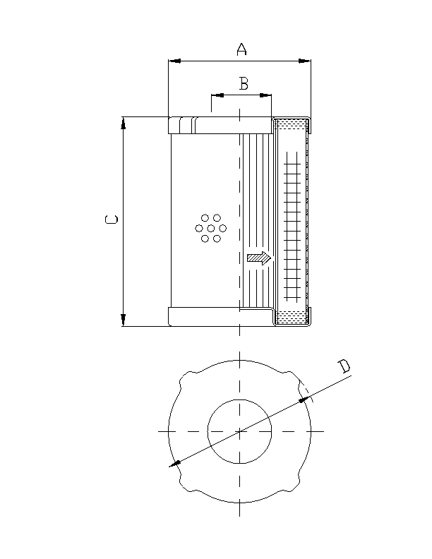Filtrec - D410G10 - Hydraulic filter element