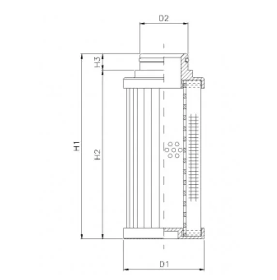 Filtrec - D770G06B - Hydraulic filter element