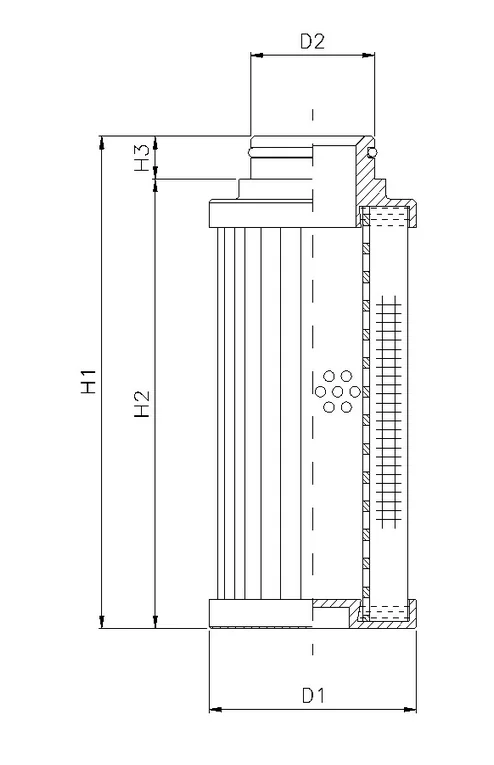 Filtrec - D770G25B - Hydraulic filter element