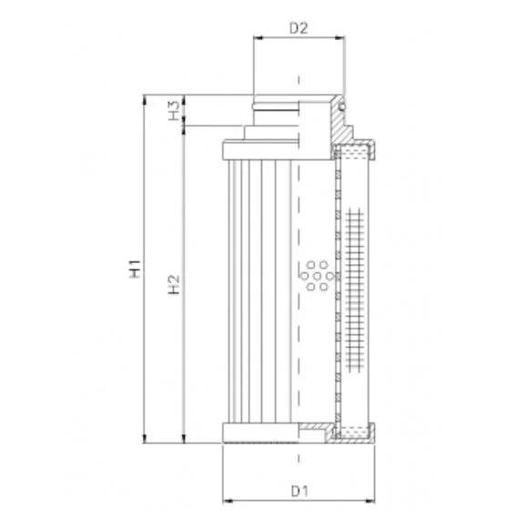 Filtrec - D781G25B - Hydraulic filter element