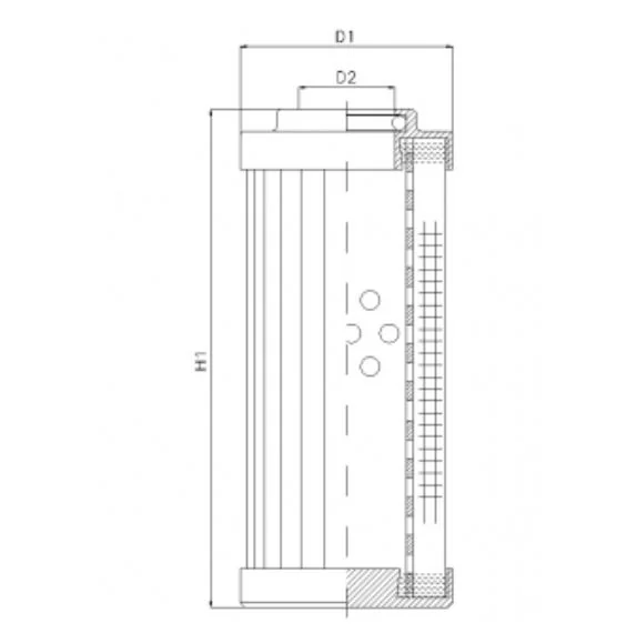 Filtrec - DHD140A20B - Hydraulic filter element