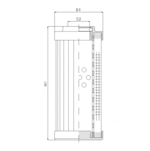 Filtrec - DHD160A20V - Hydraulic filter element