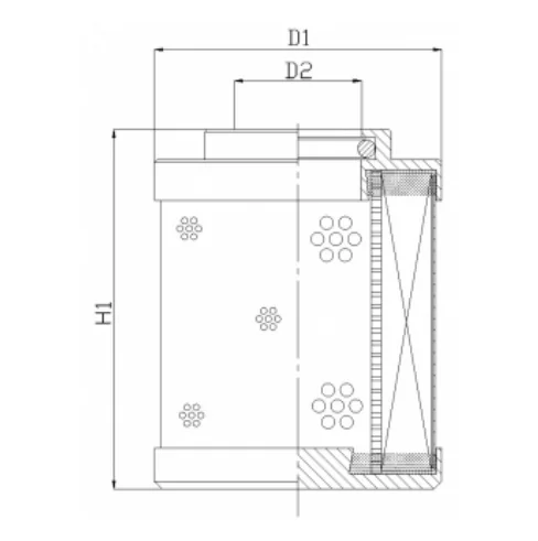 Filtrec - DHD35W100B - Hydraulic filter element