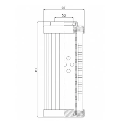 Filtrec - DHD660A10V - Hydraulic filter element