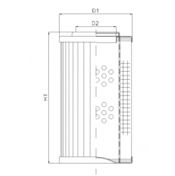 Filtrec - DHD660B50V - Hydraulic filter element