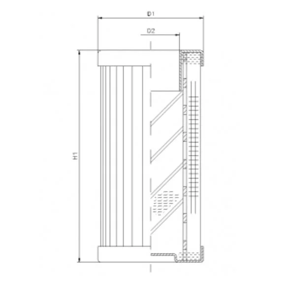 Filtrec - DMD0008W1000B - Hydraulic filter element