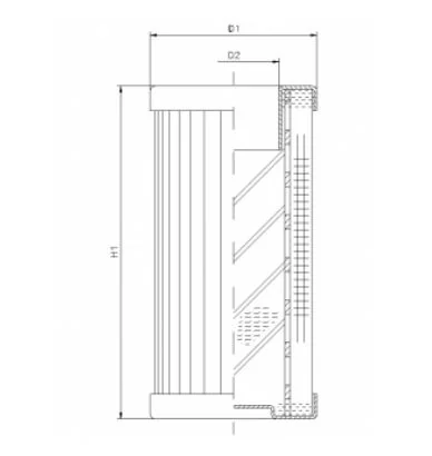 Filtrec - DMD0015B200B - Hydraulic filter element
