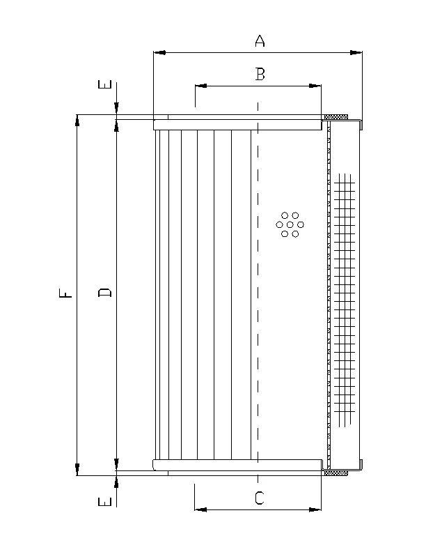 Filtrec - DMD024B25B - Hydraulic filter element