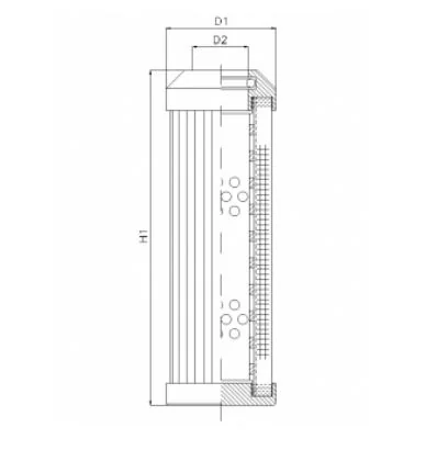 Filtrec - DMD149F03V - Hydraulic filter element