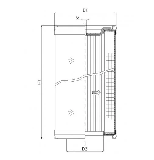 Filtrec - DMD754B40B - Hydraulic filter element