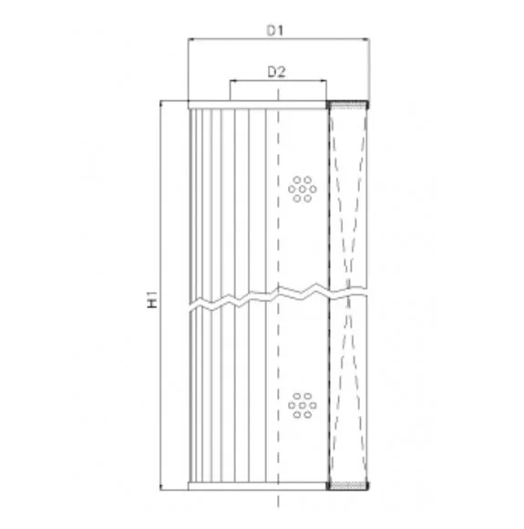 Filtrec - DMD761B60B - Hydraulic filter element