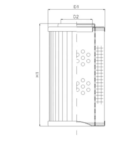Filtrec - DVD20013K05B - Hydraulic filter element