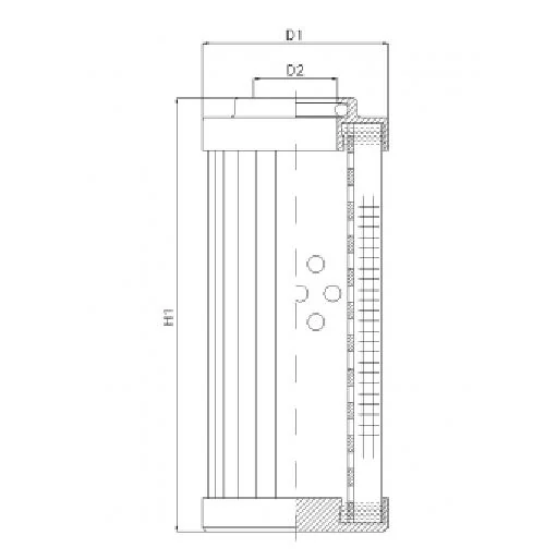 Filtrec - DVD2360W100B/1 - Hydraulic filter element