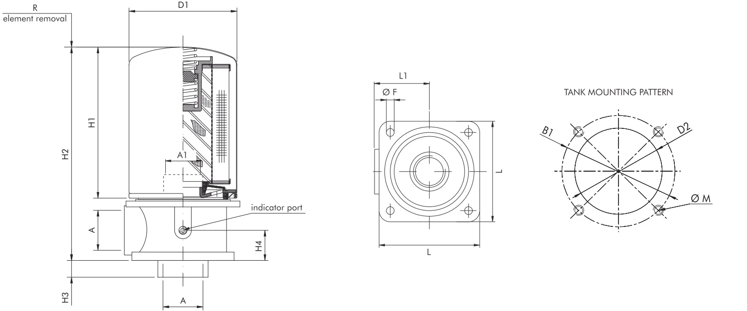 Filtrec - FA211G10BMBB4000 - Spin-on tank top return filter