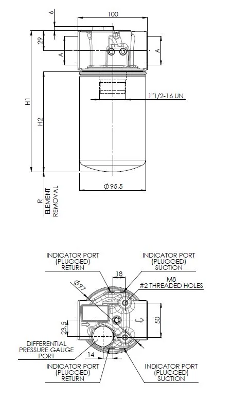Filtrec - FAHA140G03BB4DW000S0 - In-line filter (pressure filter)